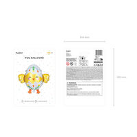 かわいいヒヨコデザインフィルムバルーン 風船 装飾 イースター 春イベント 0210300016 1セット(5袋入)（直送品）