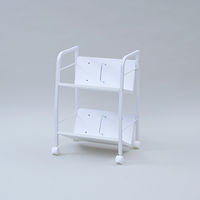 YAMAZEN ファイルワゴン 収納ラック 2段 木製棚 A4対応 キャスター付き MFRW-W2(EWH/MWH) 1台（直送品）