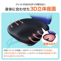 Netforce ハイチェア コア 上下昇降肘 キャスター脚 メッシュ カウンターチェア ブラック 1脚（直送品）