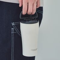 保温保冷 ハンドルセラミックタンブラー アイボリー LAKOLE/ラコレ