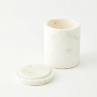 杉田エース CLOVER ホワイトマーブルコットンボックス 蓋付き CYT957649 1個（直送品）