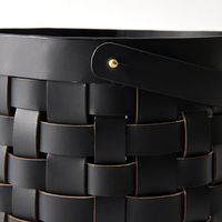 杉田エース CLOVER リサイクルレザー バスケット ブラック Φ30.5 CX2957985 1個（直送品）