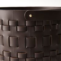 杉田エース CLOVER リサイクルレザー バスケット ダークブラウン Φ35 CX2957984 1個（直送品）