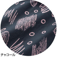 ケアファッション 7分袖斜め釦ホールチュニック ブラック M~L W0182063321 1着（直送品）