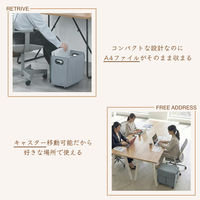 アスカ 荷物収納ワゴン M キャスター付き NWG01 1個（直送品）