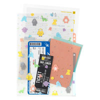 デザインフィル 3ポケットクリアホルダー [A4] モンスター 35669006 1セット(1枚×5)（直送品）