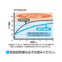 保冷ランチバッグ 4L アッシュブルー RFF-0041 ASB 1個 トートバッグタイプ 4層断熱構造 手洗いOK サーモス