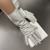 川西工業 ビニール炊事用手袋 中厚手 ライトグレー L #2152 1セット（1双×5）