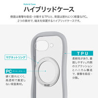 Google Pixel 10a 360度回転スタンド付き・耐衝撃ハイブリッドケース 「ViAMO mag swing」 ライトグレー（直送品）