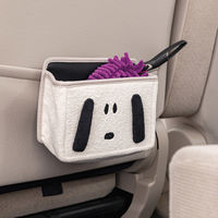 BONFORM 収納 もふもふスヌーピー マルチポケット 汎用フック ホワイト 小物整理 ゴミ箱 7438-07WH 1個（直送品）