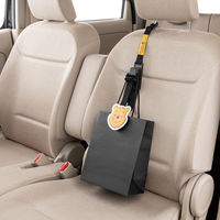 BONFORM 収納 プーさんフェイス シートフック ブラック 耐荷重10kg 7473-65BK 1個（直送品）