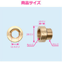 カクダイ 厚口給水ソケット 10ミリ GA-JE040 1個（直送品）