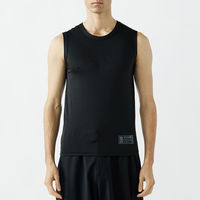 おたふく手袋 BT ドラスティックドライ ノースリーブ クルーネックシャツ ブラック SSサイズ JW-580 1枚（直送品）