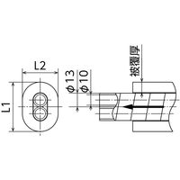 オンダ製作所 カポリツインW 耐候性5mm被覆付 PEX10CT-PU5-25F 1個（直送品）