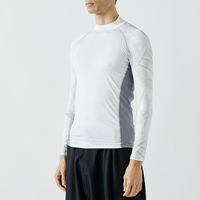 おたふく手袋 BT冷感・消臭パワーストレッチ 長袖バックハイネックシャツ カモフラxホワイト Sサイズ JW-625 1枚（直送品）