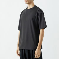 おたふく手袋 汗染み軽減 オーバーサイズ5分袖 クールTシャツ チャコール Sサイズ FB-710 1枚（直送品）