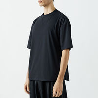 おたふく手袋 汗染み軽減 オーバーサイズ5分袖 クールTシャツ ダークネイビー Sサイズ FB-710 1枚（直送品）