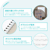 日本ノート ノート リングノート パペルール セミB5 7mm罫 50枚 グレー PT114GR 1冊