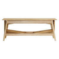 吉桂 BENCH WITH STOOL GAROOL 幅1100mm ナチュラル O0537 1台（直送品）