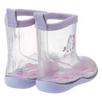 スケーター レインブーツ キッズ 長靴 透明 キャラクター ユニコーン 482004 1個（直送品）