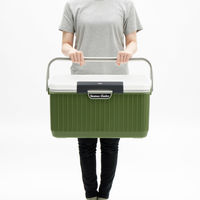 SANKA クーラーボックス ベリアスクーラー 24L ホワイト×グリーン 482439 1個（直送品）