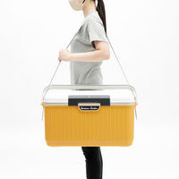 SANKA クーラーボックス ベリアスクーラー 24L ホワイト×イエロー 482440 1個（直送品）