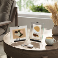 アントレックス Umbra フルート フォトフレーム ガラス スチール 16×20cm ブラック 482869 1個（直送品）