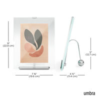 アントレックス Umbra フルート フォトフレーム ガラス スチール 20×23cm シルバー 482871 1個（直送品）