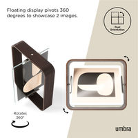 アントレックス Umbra フォトフレーム ベルウッドデスクフレーム 26×31cm 木製 ガラス ウォルナット 482883 1個（直送品）