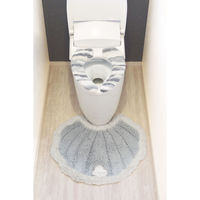 オカトー 便座シート メリージェラート 貼るだけ便座シート グレー 483292 1個（直送品）