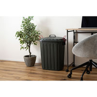 東谷 ゴミ箱 タフカン 60L 大容量 屋外 日本製 耐衝撃 フタ付き 軽い チャコールグレー 485142 1個（直送品）