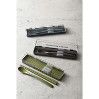 イエロースタジオ コンビセット モノクローム 箸 スプーン チャコールグレー 491138 1個（直送品）