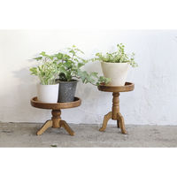 クレエ 花台 ナインマーケ パインポットスタンド ロー 492776 1個（直送品）