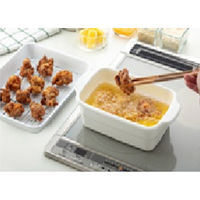 高木金属工業 天ぷら鍋 角型 IH対応 ホーロー製 大きめ ホワイト 495181 1個（直送品）