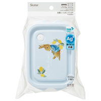 スケーター 弁当箱 500ml 2個入 抗菌シールボックスM2P ピーターラビット シトロン 495290 1個（直送品）