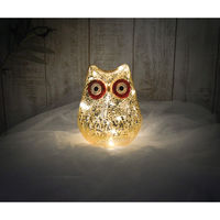 ケーアイジャパン テーブルライト フクロウ インテリアライト ゴールド 495448 1個（直送品）