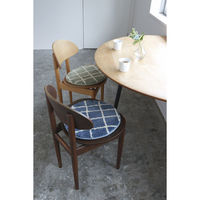 クレエ チェアパッド キャンパスタフトチェアパッドチェック 洗える グリーン 495593 1個（直送品）