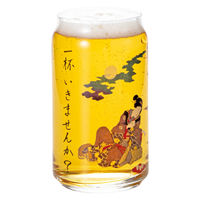 サンアート グラス 360ml 缶型グラス おさそい 496487 1個（直送品）