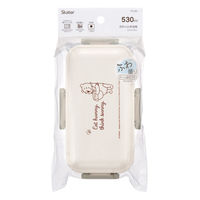 スケーター 弁当箱 530ml ふわっと弁当箱 プーさんシンプルロゴ 497510 1個（直送品）