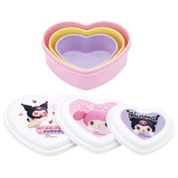 スケーター 弁当箱 3個セット シール容器 ハート型 マイメロクロミ Netflix 497682 1個（直送品）