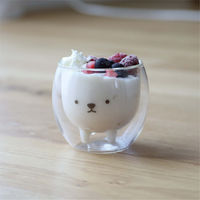 シービージャパン グラス 250ml アニボール 耐熱 ダブルグラス シロクマ 498647 1個（直送品）