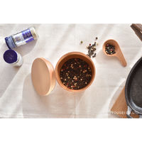 籐芸 保存容器 250ml キャニスター マホガニー 無地 531311 1個（直送品）