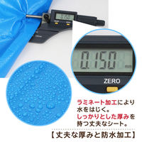 アストロ ブルーシート 厚手(#3000) 3.6×3.6m 530-42 1枚（直送品）