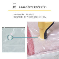 アストロ 一体型圧縮ボックス 毛布用 ホワイト 623-59 1セット(1個+1枚)（直送品）