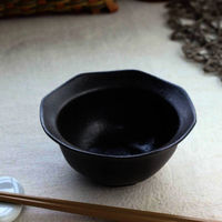 ネクスト 鉢 美濃焼 八角 小鉢 12cm 黒茶 499236 1個（直送品）