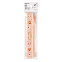 スケーター 音の鳴らない箸・箸箱セット キティパステル水彩花柄 530552 1個（直送品）