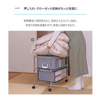 アストロ メタルラック 3段 キャスター付き 91784 515-07 1台（直送品）