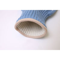 サンベルム 鍋つかみ 3本指ミトン 耐熱 滑り止め付 アウトドア ライトブルー 499073 1個（直送品）