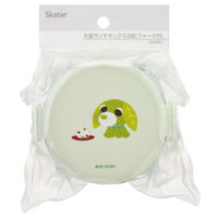 スケーター 弁当箱 500ml 丸型ランチボックス2段 お茶犬リョク 497499 1個（直送品）