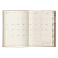 日本能率協会マネジメントセンター 【2026年4月版】NOLTY キャレル B6 バーチカル2 月曜始まり ベージュ 9096 1冊（直送品）